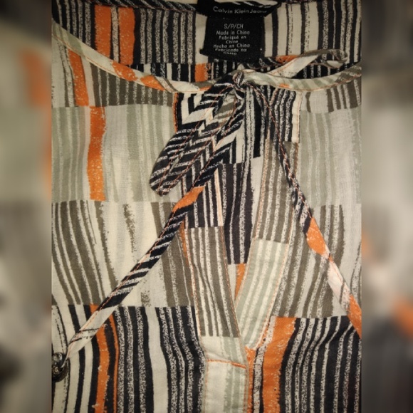 Calvin Klein jeans stripped,tunic blouse size "S". - Picture 4 of 8